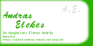 andras elekes business card